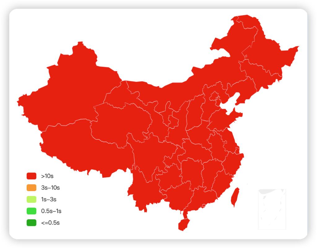 处理前：地图全红